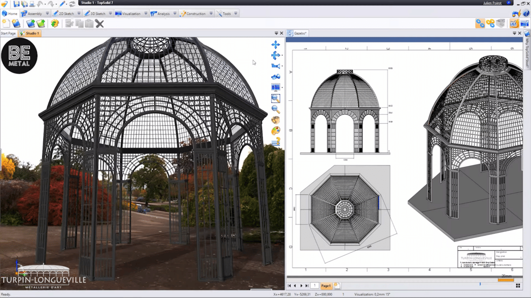 TopSolid Steel - Realistyczna Wizualizacja - Program CAD/CAM 3D