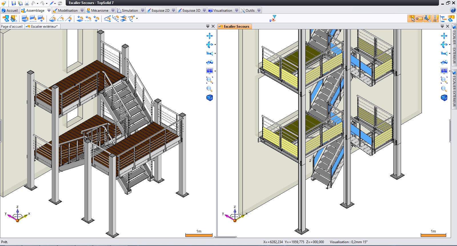 TopSolid Design Program 3D CAD CAM Program Schodów